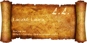 Laczkó Laura névjegykártya