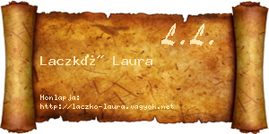 Laczkó Laura névjegykártya